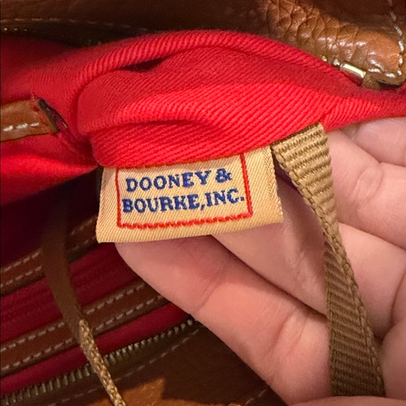 Dooney & Bourke French Caramel Lexington Pebble Grain Leather Tote Bag/ Like New - Picture 10 of 16